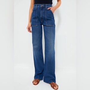MOTHER Women's Straight Leg Jeans - Dark Blue